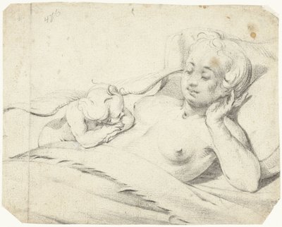 Vénus au lit avec Cupidon regardant - Gerard ter Borch (I)