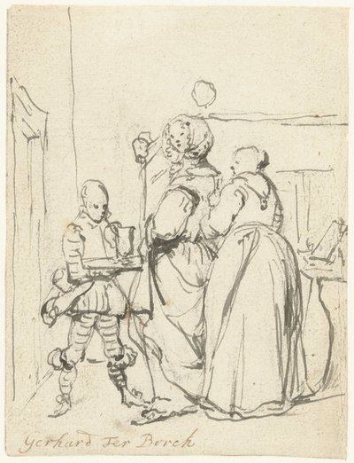 Dame faisant sa toilette - Gerard ter Borch (II)