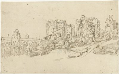 Ruines des thermes de Trajan - Gerard ter Borch (II)