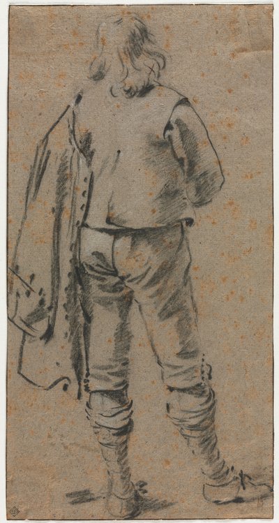 Un homme debout vu de dos - Gerard ter Borch