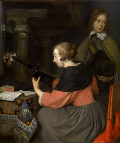 Un joueur de luth - Gerard ter Borch or Terborch