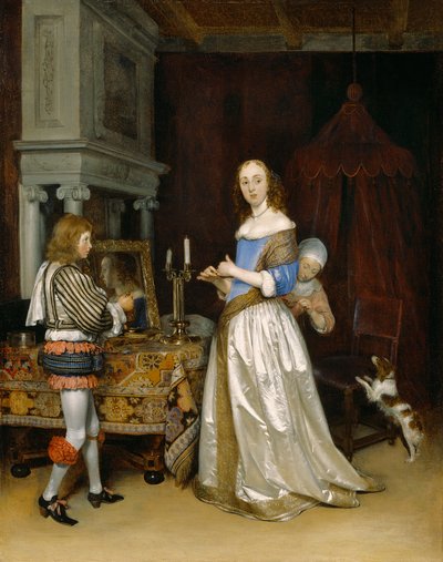 Dame à sa toilette, vers 1660 - Gerard ter Borch