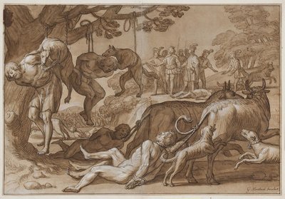 Le roi Jarmeric torture les Wendes capturés - Gerard van Honthorst
