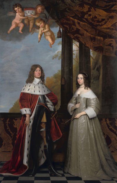 Portrait de Friedrich Wilhelm (1620-88), électeur de Brandebourg, et de son épouse Louise Henriette (1627-67), comtesse d