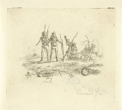 Trois fantassins - Gerardus Emaus de Micault