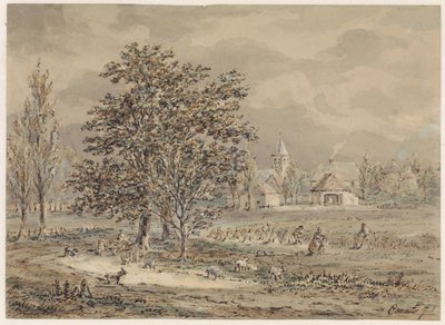 Vue du village de Zoelmond - Gerardus Emaus de Micault