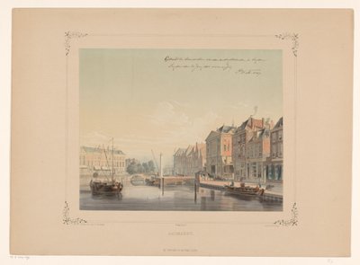 Vue sur le Aalmarkt à Leiden - Gerardus Johannes Bos