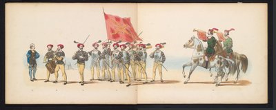 Mascarade des étudiants de Leyde, 1855 (pl. 12) - Gerardus Johannes Bos