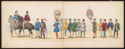 Mascarade des étudiants de Leyde, 1855 (pl. 13) - Gerardus Johannes Bos
