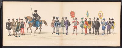 Mascarade des étudiants de Leyde, 1875 (plaque 2) - Gerardus Johannes Bos