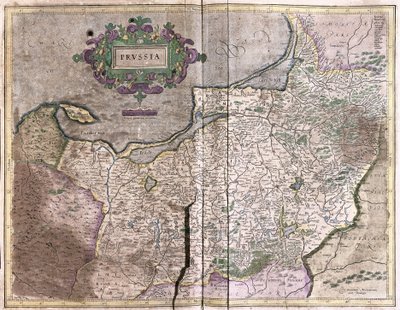 Carte ancienne de la Pologne - aujourd