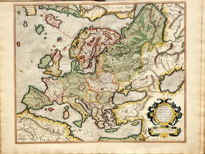 Atlas sive Cosmographicae Meditationes de Fabrica Mundi et Fabricati Fugura Europe: Livonie, Russie - Gerardus Mercator