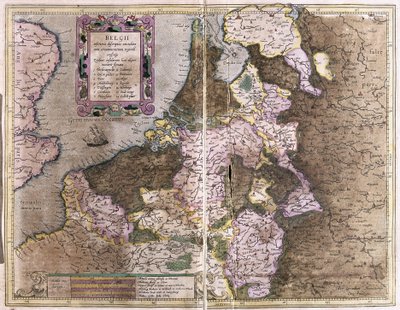 Belgique (gravure) - Gerardus Mercator