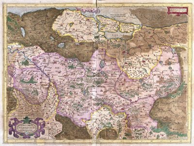 Brandebourg et Berlin, Allemagne (gravure) - Gerardus Mercator