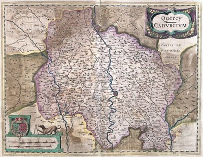 Cahors, France (gravure) - Gerardus Mercator
