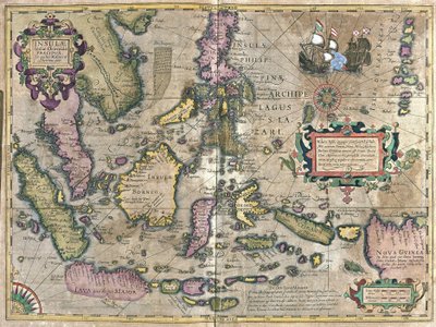 Inde orientale avec Bornéo et Philippines (gravure) - Gerardus Mercator