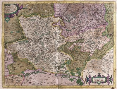 Hainaut, Namur, Belgique (gravure) - Gerardus Mercator