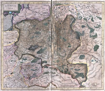 Lituanie (gravure) - Gerardus Mercator