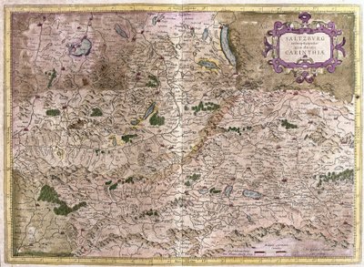 Salzbourg et Carinthie, Autriche (gravure) - Gerardus Mercator