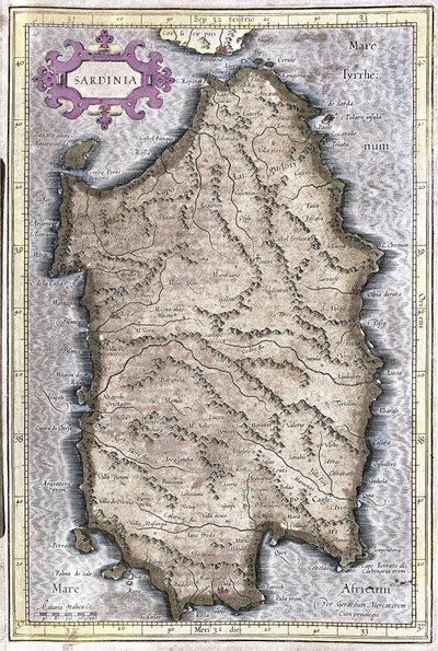 Sardaigne, Italie - Gerardus Mercator