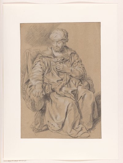 Homme oriental assis - Gerbrand van den Eeckhout (copy after)