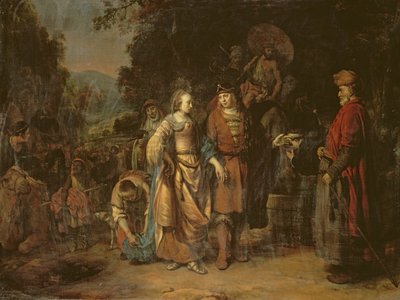 Isaac et Rebecca au puits de Lahai-roi - Gerbrandt van den Eeckhout