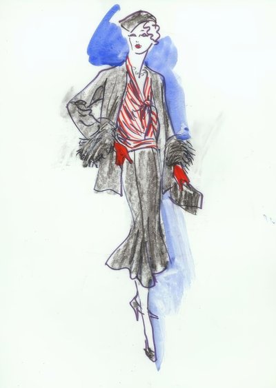 Mode féminine 1931, costume - Gerd Hartung