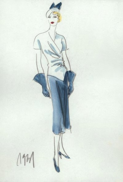 Mode féminine 1931, jupe et blouse - Gerd Hartung