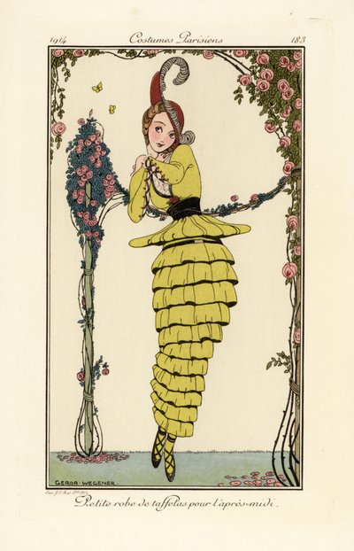 Femme en robe d