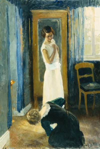Soleil du soir et reflets du soleil - Gerda Roosval Kallstenius