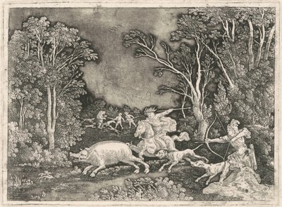 Chasse au sanglier antique - Gerhard Janssen