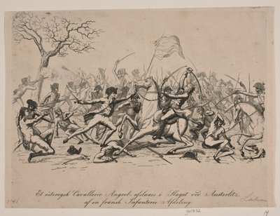 Une attaque de cavalerie autrichienne repoussée à la bataille d