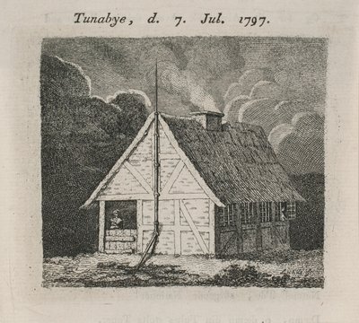 Maison avec paratonnerre - Gerhard Ludvig Lahde
