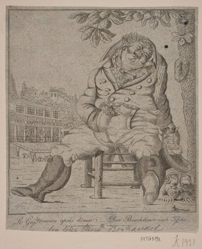 Le gastronome après dîner - Gerhard Ludvig Lahde