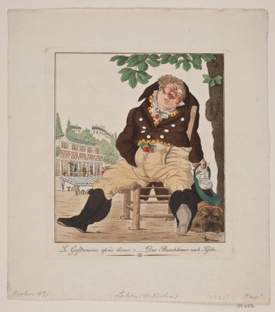 Le gastronome après dîner - Gerhard Ludvig Lahde