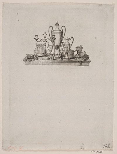 Nature morte avec objets en argent - Gerhard Ludvig Lahde