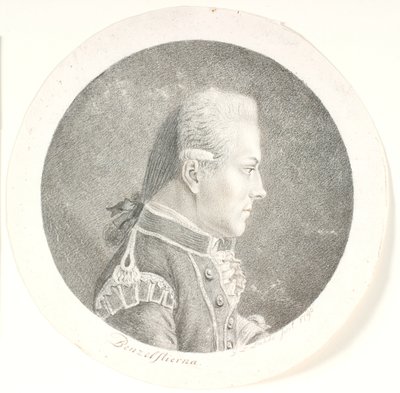 Portrait de Lars Benzelstjerne, officier de marine suédois (1759-1808). Buste. Profil à droite - Gerhard Ludvig Lahde