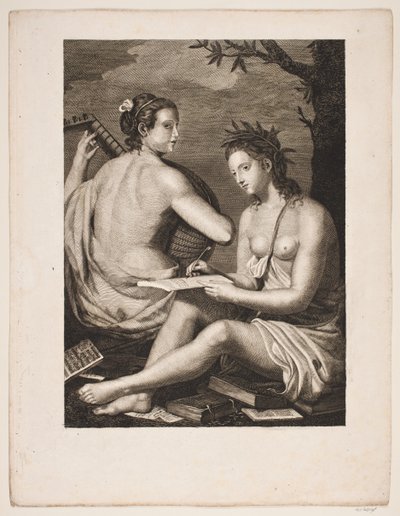 Terpsichore et Calliope - Gerhard Ludvig Lahde
