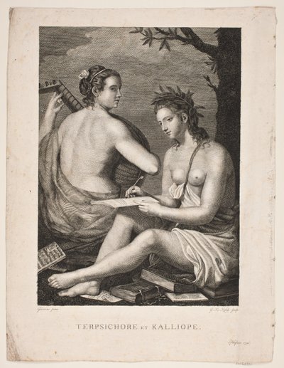 Terpsichore et Calliope - Gerhard Ludvig Lahde