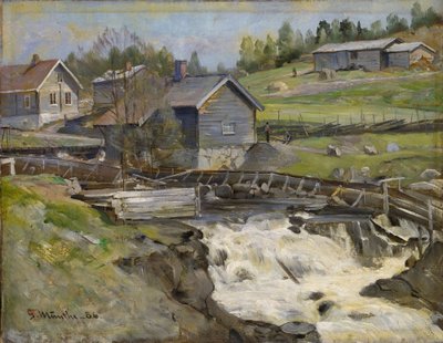 Cascade de Stange, dans le comté de Hedmark - Gerhard Munthe