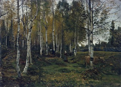 Forêt de bouleaux en automne - Gerhard Peter Frantz Vilhelm Munthe