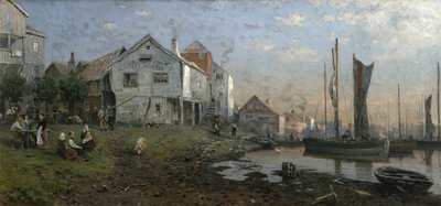Matin dans un village de pêcheurs - Gerhard Peter Frantz Vilhelm Munthe