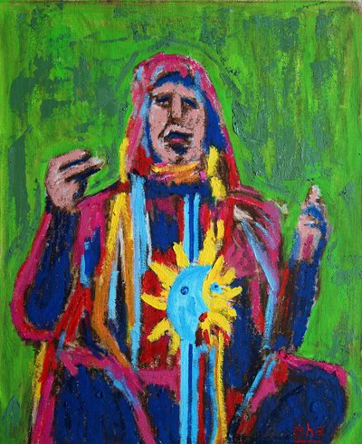 Shaman ii 1, 2019 (huile sur toile) - Gerhardt Isringhaus