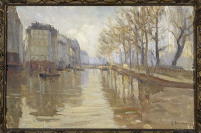 Le quai Montebello (inondations de 1910) - Germain Eugene Bonneton