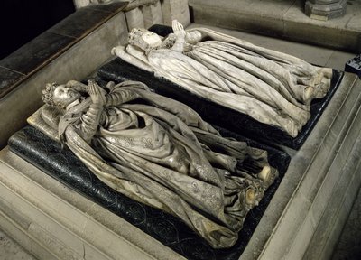 Effigies de Henri II (1519-59) et Catherine de Médicis (1519-89) 1583 - Germain Pilon