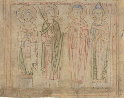 Saints Cyprien, Vit, Étienne et Corneille - German 12th Century