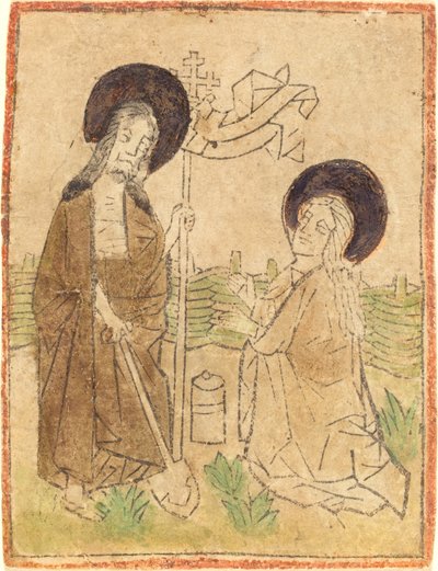 Le Christ apparaissant à Marie-Madeleine - German 15th Century