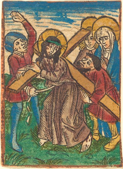 Le Christ portant la croix - German 15th Century