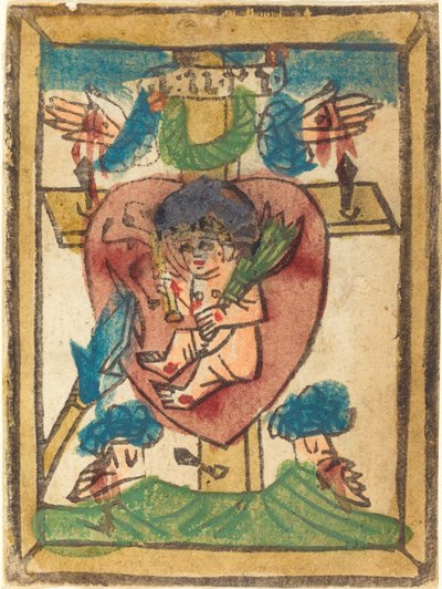Enfant Jésus dans le Sacré-Cœur - German 15th Century