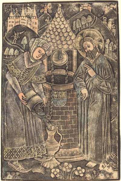 Christ et la Femme de Samarie - German 15th Century